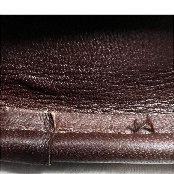 Coach 7165 Brown Mahogany Vintage Chunky Makeup Case Original Hang Tag And Chain - Picture 10 of 12